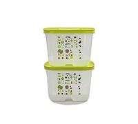 TUPPERWARE Boîte VentilOfrais haute 1,8 L vert jaune (2) 16283