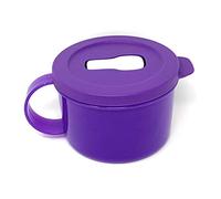 Tupperware Crystalwave Microwave 16 Oz Soup Mug Bowl New Purple