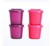 Tupperware Cubix Xtramini Lot de 4 flacons de 110 ml