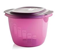 Tupperware Cuiseur à Pâtes Rond Micro-Ondes - Cuisson Égouttage et Service Sans Casserole - Multifonctions Compatible Lave-Vaisselle - Plastique - 22,3x16,7x23,8 cm - Idéal Famille Maison