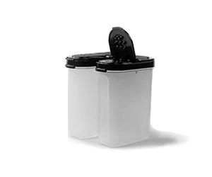 Tupperware Épices géant 270 ml (2) noir condiment récipient à épices grand
