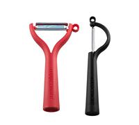 Tupperware Éplucheur universel rouge + Schälfix noir (avec éplucheur d'orange)