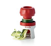 Tupperware Junior Spiralizer - Tailler Légumes en Spaghettis Courgettes Carottes Courgettes - Spiraliseur Compact sans BPA - Plastique Alimentaire - 12,7cm - Rouge