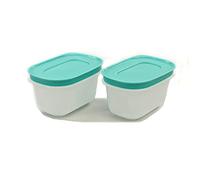 TUPPERWARE Lot de 2 boîtes de congélation en cristal de glace - 170 ml - Blanc menthe - 33203