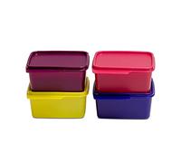 Tupperware Lot de 4 boîtes carrées pour réfrigérateur Keep Tab 500 ml
