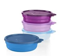 Tupperware Lot de 4 bols à céréales chauffants pour micro-ondes - Passe au lave-vaisselle et sans BPA - (4 bols + 4 couvercles)