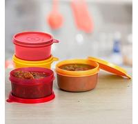 Tupperware Lot de 4 bols tropicaux anti-déversement 200 ml - Multicolore