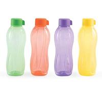 Tupperware Lot de 4 bouteilles d'eau en plastique Aqua-Safe 1 litre chacune
