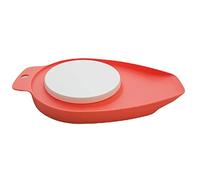 Tupperware Mamsell Planche à découper avec spatule Orange (avec cuillère à kiwil) Petite planche à découper fruits, viande, légumes