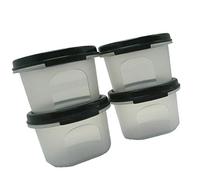 Tupperware Modular Mates Lot de 4 joints ronds #1 Noir