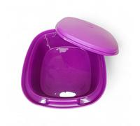 Tupperware Multiserveur - Cuiseur vapeur pour micro-ondes, cuiseur à légumes, 3 pièces, violet royal, 3 litres, instructions incluses en anglais