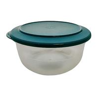 Tupperware Perle de table 2,1 l - Bleu pétrole - Sans bord - Bol de service classique Royal