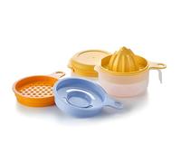 Tupperware Set-en-1 Pichet Multifonction 7 en 1 - Presse-Agrumes Zesteur Séparateur Œuf - 200 ml - Plastique - 12,5 cm - Compatible Lave-Vaisselle Idéal Cuisine Maison Qualité Professionnelle