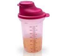 Tupperware Shaker 350 ml Mélangeur Cuisine Polyvalent - Vinaigrettes Sauces Cocktails - Couvercle Hermétique Bec Verseur - Plastique Sans BPA - 11x17 cm - Compatible Lave-Vaisselle - Idéal Famille