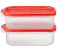 Tupperware Ensemble Smart économiseur de conservation 500 ml Red Seal / Base transparente
