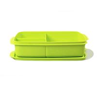 Tupperware to Go Boîte à déjeuner 1 l avec cloison pour l'école et les pauses astucieuses Vert citron