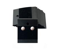 TUPSYBL Lot de 100 cartes de présentation noires en velours et plastique à suspendre pour boucles d'oreilles (4,3 x 5,1 cm)