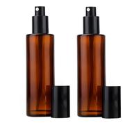 TUPSYBL Lot de 2 flacons vaporisateurs en verre ambré haut de gamme de 100 ml rechargeables pour huiles essentielles, aromathérapie, maquillage, voyage