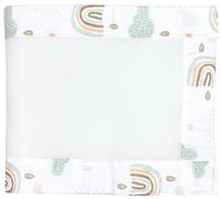 TupTam Barreaux Protection Filet Tour de Lit Bébé Mesh 3D Pack de 2 pièces, Nuages Arc-en-Ciel, env. 128 x 30 cm (pour lit d'enfant 140x70)