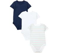 TupTam Body Bébé 3 Pack Coton Doux 0-3 Mois Garçon Fille Manches Courtes