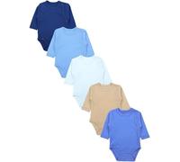 TupTam Body Bébé - Lot de 5 Bodies Bébé 0-3 Mois, Body Bébé Garçon à Boutons Pression, 100% Coton, Garçon 6, 62