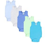 TupTam Body Bébé - Lot de 5 Bodies Bébé Coton Unis, Garçon ou Fille, Certifiés OEKO-TEX, Mix de couleurs 2, 104