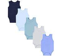 TupTam Body Bébé - Lot de 5 Bodies Bébé Coton Unis, Garçon ou Fille, Certifiés OEKO-TEX, Mix de couleurs 10, 128