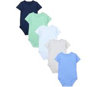 TupTam Body Bébé - Lot de 5 Body Bébé Garçon en Coton - Body Bébé 0-3 Mois Respirants et Pratiques