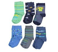 TupTam Chaussettes à Motifs Colorés pour Enfants 6 Paires, Garçon 10, 23-26