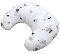 TupTam Coussin d'allaitement avec Zip Bébé Nouveau-né, Tracteurs/Arcs-en-Ciel/Beige/Points