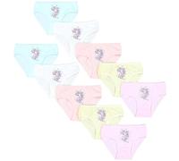 TupTam Culotte Fille 10 Pièces - sous-vêtements Confortables en Coton, Licorne/Bleu/Graphite/Gris/Rose, 92-98