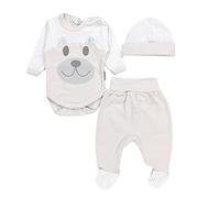TupTam Ensemble Bébé Body Pantalon Bonnet