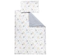 TupTam Ensemble de Linge de Lit pour Enfants 2 Pièces, Lapin/Chouette, 135x100 cm