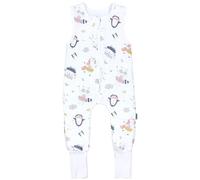 TupTam Gigoteuse à Pied - Turbulette avec Pied Bébé 2.5 TOG Toute Saison, Coton OEKO-TEX, Animaux féeriques avec pied retournable, 68-74