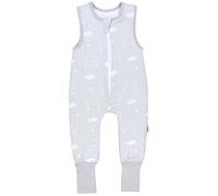 TupTam Gigoteuse à Pied - Turbulette avec Pied Bébé 2.5 TOG Toute Saison, Coton OEKO-TEX, Nuage étoile lune avec pied retournable, 92-98
