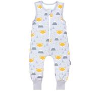 TupTam Gigoteuse à Pied - Turbulette avec Pied Bébé 2.5 TOG Toute Saison, Coton OEKO-TEX, Renard jaune en hiver, 68-74