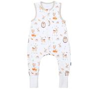 TupTam Gigoteuse à Pied - Turbulette Bébé Été Légère 0.5 TOG, Coton OEKO-TEX, Animaux de la forêt/Hérissons/Chevreuils, 92-98