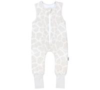 TupTam Gigoteuse avec pieds - 2,5 TOG, coton, OEKO-TEX, Imprimé léopard beige avec pied retournable, 116-122