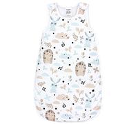 TupTam Gigoteuse bébé 2,5 TOG - Sans manches, zip, OEKO-TEX, Hérisson/Lapin/Beige/Vert minéral, 56-62