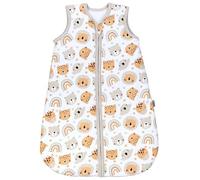 TupTam Gigoteuse Bébé 2.5 TOG Toutes Saisons - Turbulette Coton OEKO-TEX, Animaux/Arc-en-ciel, 104-110