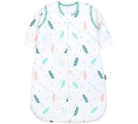 TupTam Gigoteuse Bébé 2.5 TOG - Turbulette avec Manches Amovibles, Coton Certifié OEKO-TEX, plumes, 56-62