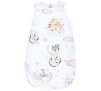 TupTam Gigoteuse Bébé 2.5 TOG - Turbulette Toutes Saisons Sans Manches avec Fermeture Éclair Latérale, Des animaux dans les nuages, 68-74