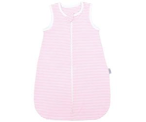 TupTam Gigoteuse Bébé Été - Turbulette Coton 0.5 TOG, Respirante et Légère, Certifiée OEKO-TEX, Rayé Rose, 62-68