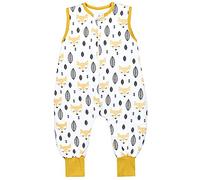 TupTam Gigoteuse Bébé Hiver avec Pieds, certifiée OEKO-TEX, 2,5 TOG, Unisexe, Renards orange, 104-110