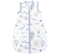 TupTam Gigoteuse d'été pour Bébé certifié OEKO- TEX sans manches 0.5 TOG, animaux marins, 80-86