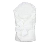 TupTam Gigoteuse Nid d'ange Bébé avec Ruban, Blanc, 70 x 70 cm