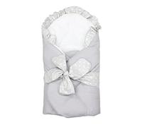 TupTam Gigoteuse Nid d'ange Bébé avec Ruban, Gris, 70 x 70 cm