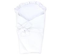 TupTam Gigoteuse Nid d'ange Bébé avec Ruban, Mousseline/Blanc, 70 x 70 cm