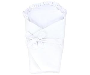 TupTam Gigoteuse Nid d'ange Bébé avec Ruban, Mousseline/Blanc, 70 x 70 cm