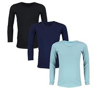 TupTam Maillot de Corps Enfant - Lot de 3 Débardeurs Garçon Manches Longues, 100% Coton, Mix de Couleurs 2, 116